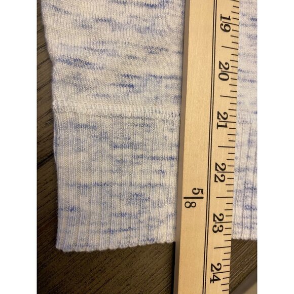 T By Talbots XLP Women's Sweater Blue & White Cotton Blend - Picture 11 of 16